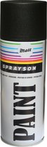 Sprayson Verf Spuitbus - Spuitlak - RAL9005 Mat Zwart - 400 ml. - 12 stuks