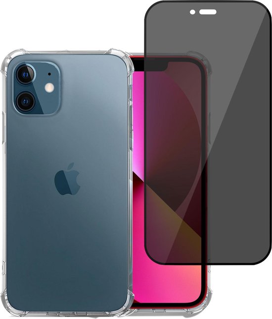 Coque pour iPhone 13 Pro Max - Protection d'écran privée pour iPhone 13 Pro Max - Antichoc - Verre de protection