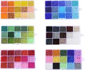 Starterskit 6 Dozen | Kralen set voor sieraden maken | Glas Zaad Kralen | Kit voor Sieraden Maken | Rocailles | DIY | Volwassenen | Kralenset | Seed Beads | Geel, Oranje, Groen, Bl