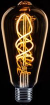Edison st64 Filament spiraal LED 4w E27 240v 2200k dimbaar goud