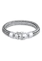 KUZZOI Heren Armbanden Heren Kistsluiting Cool Basic in 925 Sterling Zilver