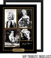 Allernieuwste Canvas Schilderij VIP Tribute Marylin Monroe - Memorabilia INGELIJST - 30 x 40 cm