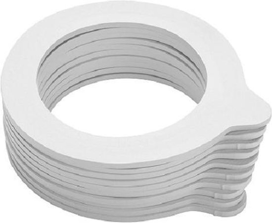 Sibel Siliconen Permanentelastiekjes kort plat - 73 mm - B&R Cosmetics