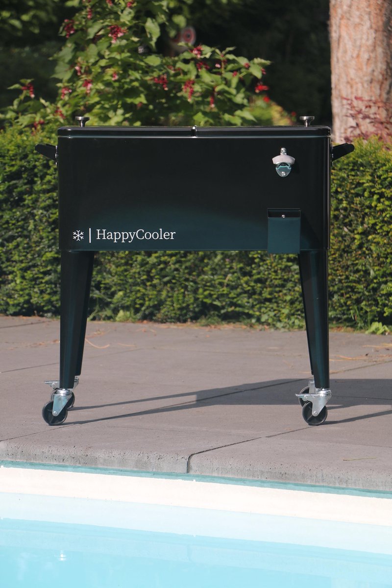 HappyCooler Koelbox - Coolbox Premium - Ijsemmer nieuw model - Glanzend zwart