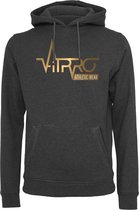 FitProWear Unisex Gold Hoodie - Donkergrijs / Charcoal  - maat M - Mannen - Vrouwen - Unisex Hoodie - Trui  - Sweater - Sporttrui - Sportkleding - Casual kleding - Trui Heren - Tru