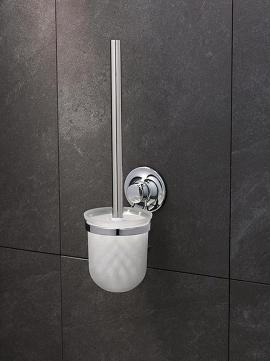 Everloc toilet accessoire set met toiletrolhouder toiletborstel en