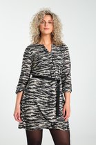 Cassis - Female - Jurk met stijlvolle zebraprint  -