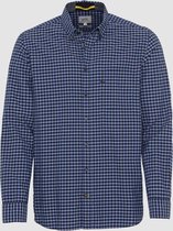 Long Sleeve Shirt In Pure Cotton Night Blue