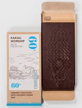 Pure chocolade met Fleur de Sel zeezout - Belize 60% - Palmolievrij - BIO - Vegan - Kakau Worship - 75g