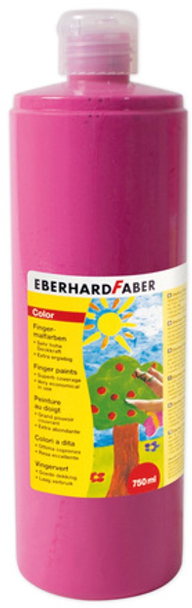 Eberhard Faber Vingerverf EFA 750ml magenta - uitwasbaar