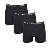 UOMO 3-Pack heren boxershorts Zwart maat M