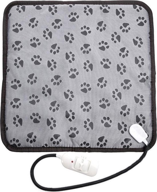 PetBuddy® Warmtemat voor Huisdier - Verwarmingsmat - Elektrische Deken - Warmtemat Kat - Warmtemat Hond - Warm & Zacht - 45x45 cm