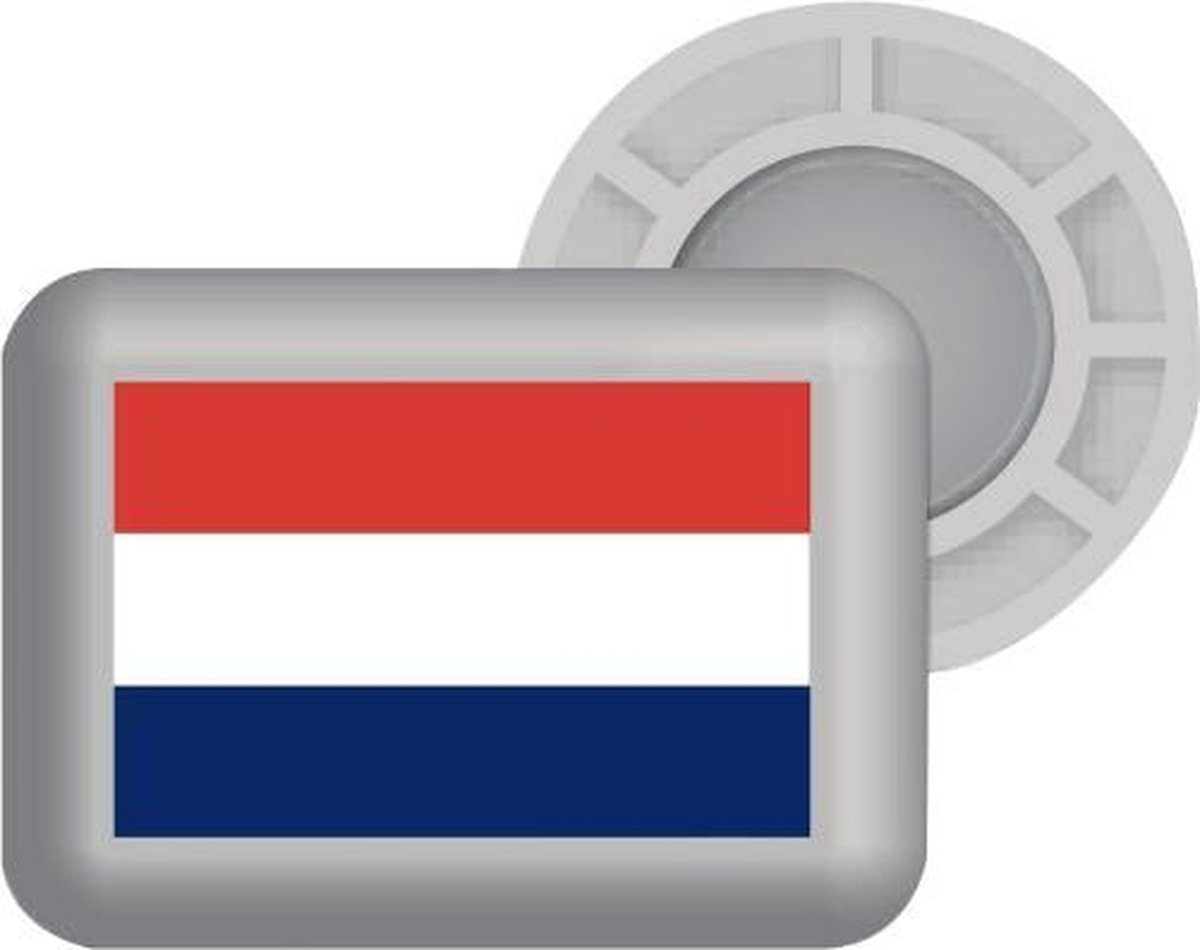 Bibbits hardloopmagneten | NL flag Silver