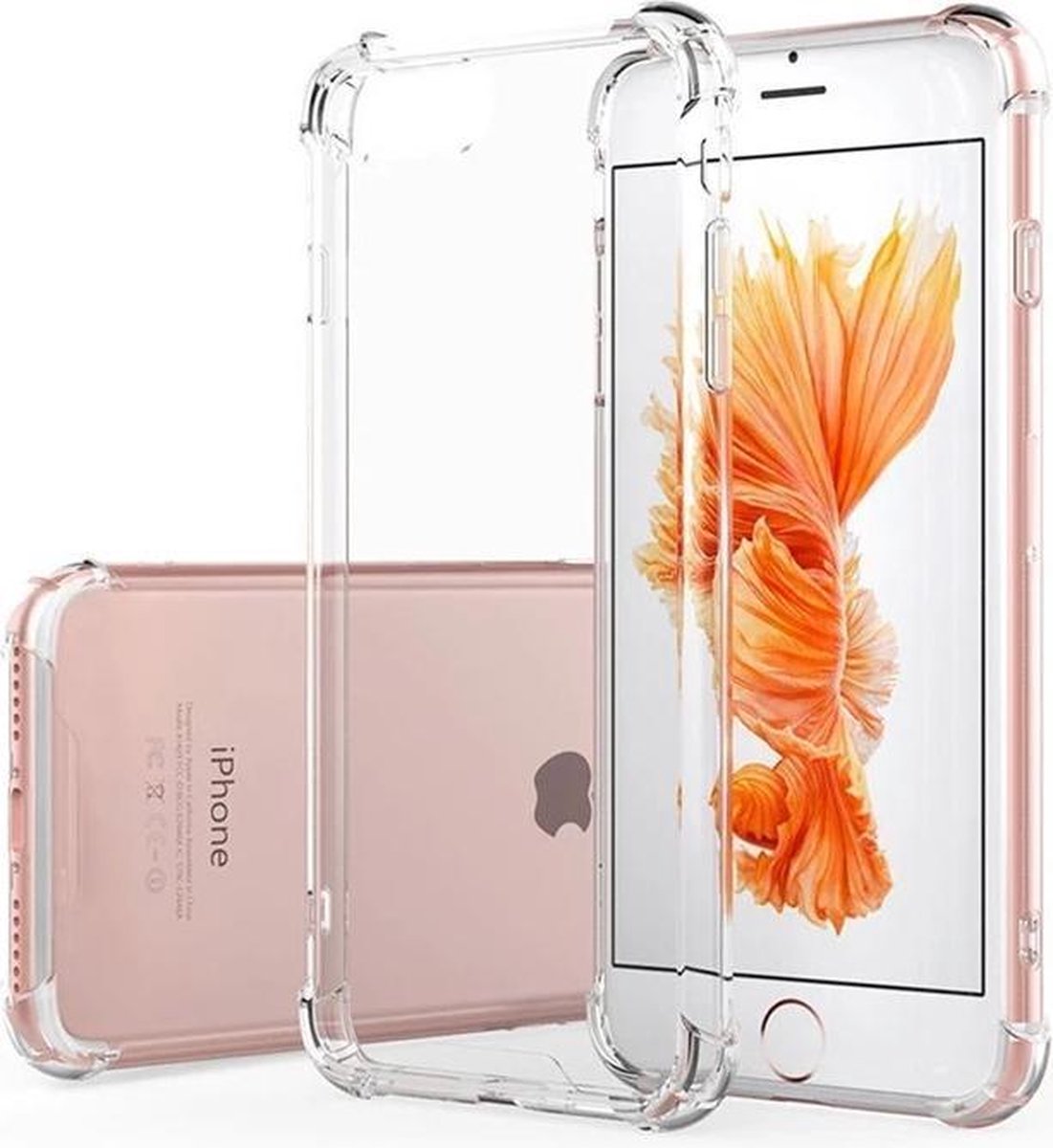 iPhone 7/8/SE 2020 anti shock transparent TPU hoesje - iPhone - Apple - Bescherming - Hoesje - TPU - Doorzichtig - Bumpers