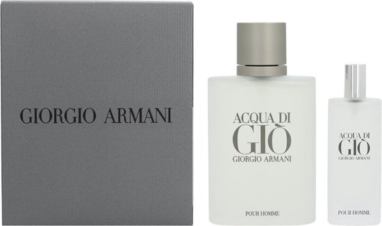 Armani Acqua di gio Geschenkset - Eau de Toilette + Mini Eau de Toilette |  bol.com