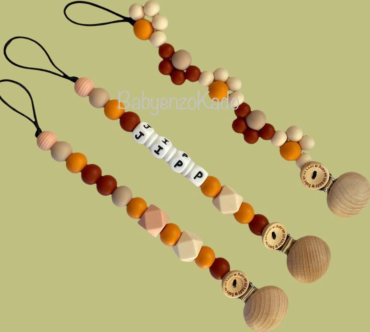 Bingtoo 2 Pack Speenkoord Voor Baby's, Siliconen Speenkoord Jongens En Meisjes Cadeaus Baby S 3138754275