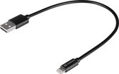 Sandberg USB>Lightning MFI 0,2 m Noir
