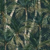 Eden palmbomen zwart/groen - M37914