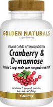 Golden Naturals Cranberry & D-mannose (90 veganistische tabletten)