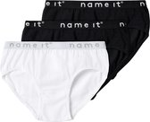 NAME IT NKFBRIEFS 3P Zwart Meisjes Onderbroek - Maat 122/128