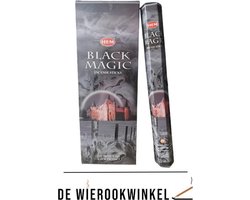 De Wierookwinkel – Doos - Wierook - Black Magic - Zwarte Magie - Black Magic Wierook - Wierookstokjes Black Magic - (HEM) - Wierooksticks - Incense sticks - 6 Kokers - 120 Stokjes