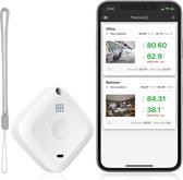 Bol.com YUCONN Hygrometer binnen en buiten - Digitaal Weerstation Bluetooth - Luchtvochtigheidsmeter met Thermometer - Smart Sen... aanbieding