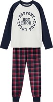 NAME IT NKMNIGHTSET SNOW Wit BOYHOOD Jongens Pyjamaset - Maat 146/152