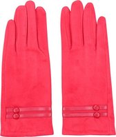 Zachte dames handschoenen Elegance|Rood|warme handschoenen