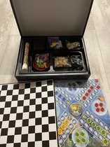 Games box - Spellendoos - Spel - Gezelschapsspel -  Schaakbord Dambord - Schaken -  Bordspel - Ludo - Dammen  176 DELIG