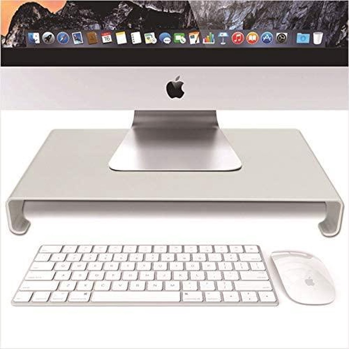 Universele Aluminium Desktop / Bureau Stand Houder LB-555 Standaard voor iMac Laptop MacBook Notebook Computer