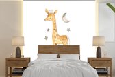 Behang - Fotobehang Giraf - Jungle - Wolk - Breedte 240 cm x hoogte 240 cm