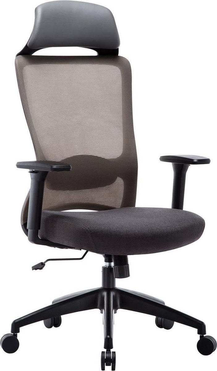 MILO OFFICE™ Eino M1 Ergonomische Bureaustoel - Office Chair - Mesh - Grijs