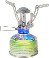 Mini brûleur à gaz inox - Brûleur de cuisson - 10 cm - Allumage électronique - Régulateur de gaz