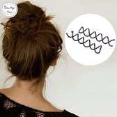 Spiraal haarspeld - Haarstyling - Volume in haar - Haarspeld - Staart zonder elastiek