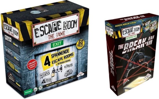 Afbeelding van het spel Spellenbundel - 2 Stuks - Escape Room - The Game basisspel & Uitbreiding The Break-in
