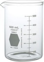 Bekerglas 400 ml | Maatbeker Laag model | Hittebestendig | Borosilicaatglas | Labo-kwaliteit | Boro 3.3