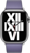 Apple Leather Band Modern Buckle voor de Apple Watch Series 1 / 2 / 3 / 4 / 5 / 6 / 7 / 8 / 9 / SE - 38 / 40 / 41 mm - Maat M - Wisteria