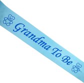 Sjerp met de tekst Grandma to Be blauw - babyshower - genderreveal - sjerp - Grandma to be