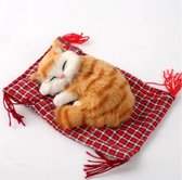 slapende kat knuffel | Mooie Simulatie | Kat Mat | Pop Decoraties | Dier Pop | Pluche