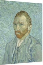 Zelfportret, Vincent van Gogh - Foto op Dibond - 60 x 80 cm