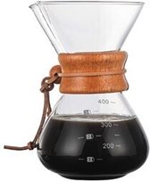 Koffiezetapparaat +RVS Roestvrij Staal Koffiefilter Giet Over Glazen 400ml