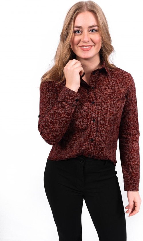 Verleiden een beetje Egyptische Leopard blouse | Blouse dames | Chique | Tijgerprint | Party | Kleur Rood |  Maat S | bol.com