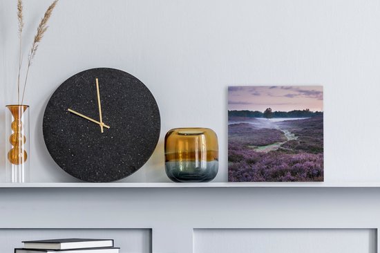 Tableau sur toile Brume dans la bruyère - 20x20 cm - Décoration murale