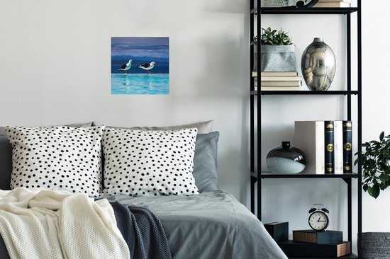 Affiche Mouettes - Vogels - Piscine - 30x30 cm