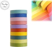 Washi tape - Washi tape - Masking tape - 10 pièces - Washi tape set - Tape - Ruban coloré - Rainbow -en-ciel