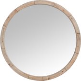 J-Line Spiegel Rond Hout Naturel Large