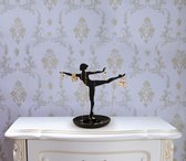 Kikkerland Sieradenhouder - In een vorm van een dansende ballerina - Sieradenboom - Geschikt voor oorbellen / kettingen / armbanden/ ringen - Voor je sieradencollectie – Sieradenstandaard - Juwelen - Magnetisch - Sieradenrekje