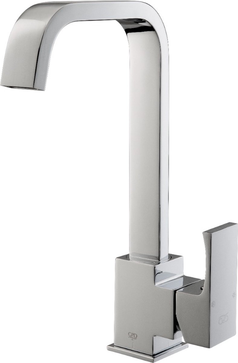 GPD KeukenmengkraanMTE105, Keukenkraan, Vierkant RVS, Modern, Past alle keuken gaten, opbouw, Tap water,