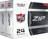 wilson staff zip 302 wit golfballen  24 stuks