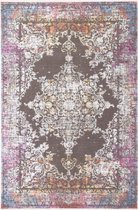 Vloerkleed KATHMANDU - paars roze bruine tinten - zacht velours - 120 x 170 cm - in diverse maten verkrijgbaar - kleed - tapijt - karpet - loper - mat - keukenmat - keukenloper